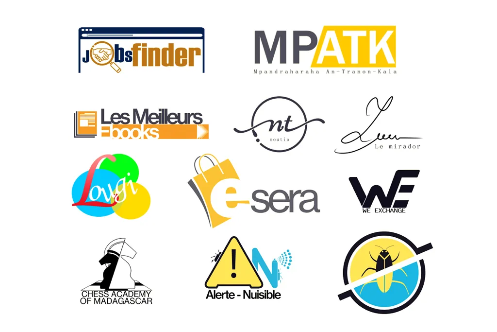 Création de logos réalisée par Gas'in Sary